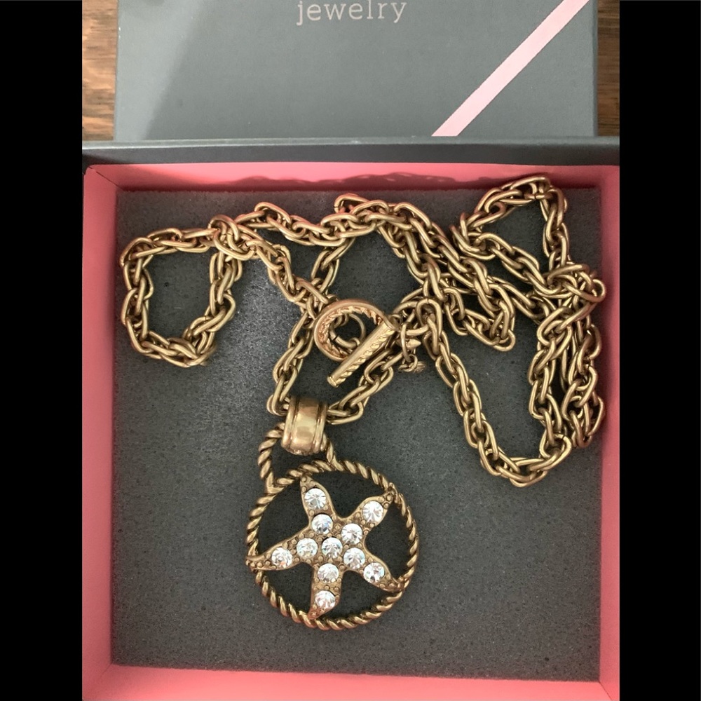 CAbi Starfish Medallion Necklace #2128